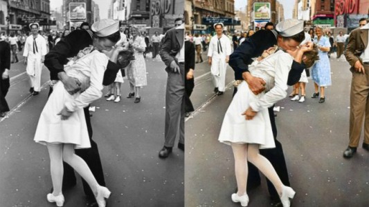 Murió la mujer del beso icónico de la Segunda Guerra Mundial