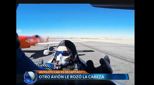 Un avión le rozó la cabeza