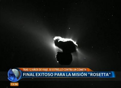 Final exitoso para la misión "Rosetta"