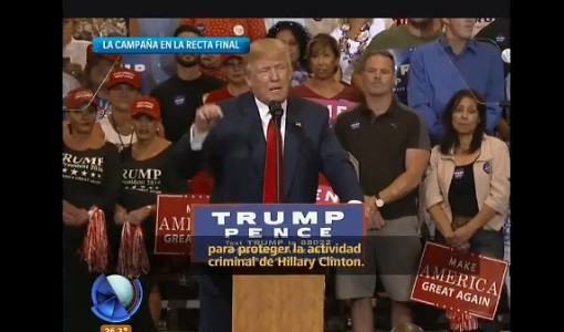 Trump-Clinton: campaña en la recta final