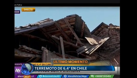 Terremoto de 6,4 grados sacudió a Chile