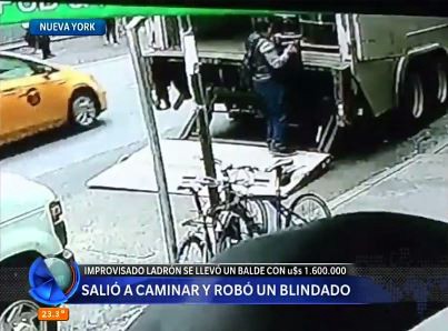 Robó más de 1 millón y medio de dólares de un camión blindado y se los llevó caminando