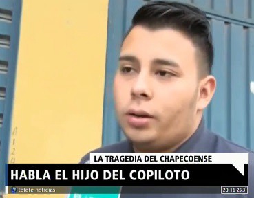 Tragedia del Chapecoense: habla el hijo del copiloto