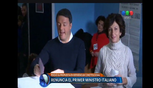Referendum de Italia: perdió el sí y Renzi anticipó su renuncia
