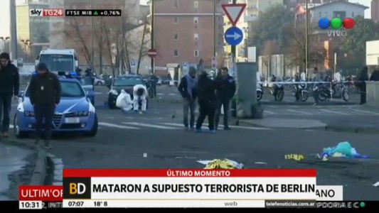 Italia: Mataron a supuesto terrorista de Berlín