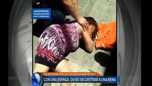 Uruguay: Mujer amenaza a una nena de tres años con una jeringa y los vecinos casi la linchan