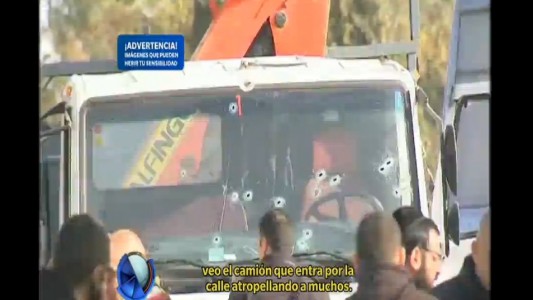 Jerusalén: un camión atropelló a un grupo de personas y hay cuatro muertos