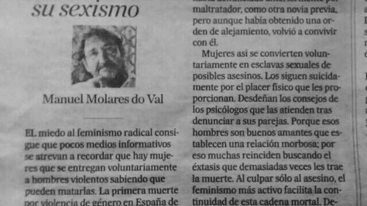 España: polémica por un artículo que culpa a las mujeres de la violencia machista