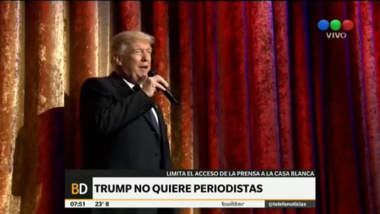 Trump no quiere periodistas en la Casa Blanca