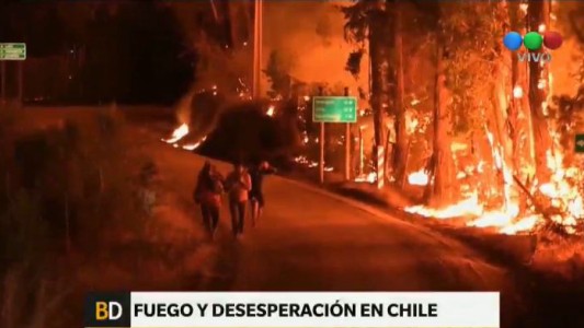 Fuego y desesperación en Chile
