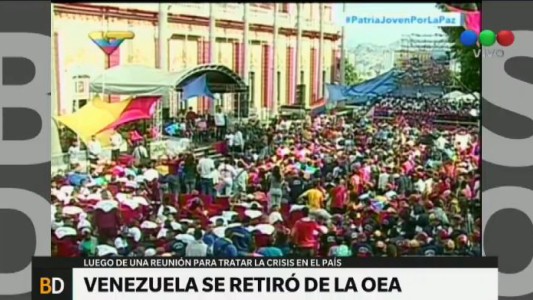 Venezuela anuncia que se retira de la OEA