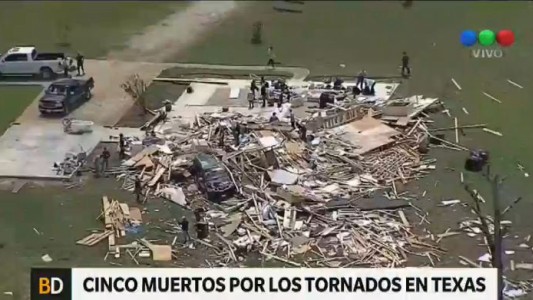 Tornados en Texas dejaron cinco muertos y 50 heridos