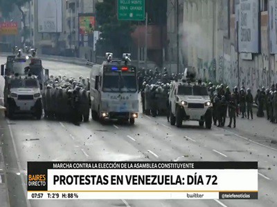 Protestas en Venezuela: día 72