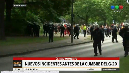 Nuevos incidentes mientras se reúnen los principales mandatarios del mundo