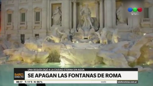 Una sequía deja a Roma sin agua