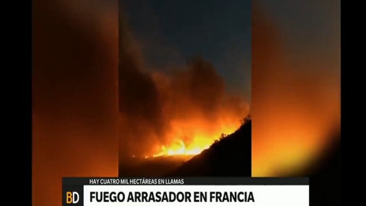 Los incendios arrasan el sur de Francia