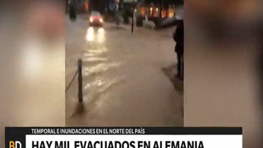 Mil evacuados en Alemania