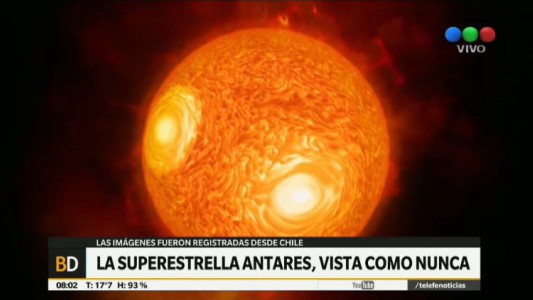 Miden la atmósfera de la estrella supergigante Antares