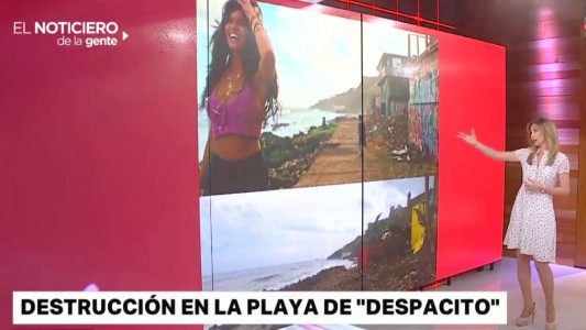 Así quedó la playa donde grabaron "Despacito" luego del huracán