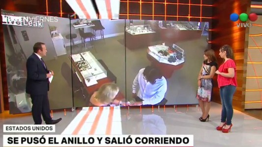 Insólito robo a una joyería: se puso el anillo y salió corriendo