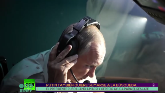 Putin también quiere sumarse a la búsqueda del submarino