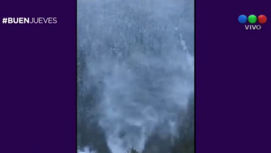 Extraño torbellino de nieve en Polonia