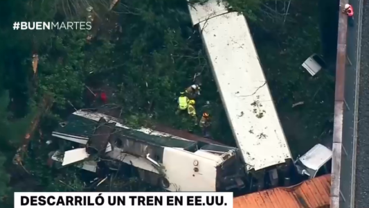 Descarriló un tren en Estados Unidos