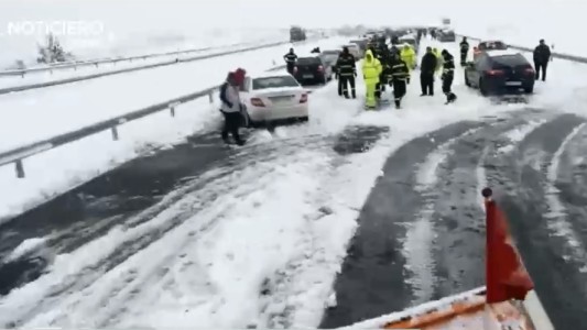 España: atrapados en la nieve