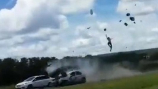 Video impactante: manejaba su moto borracho a contramano y se mató