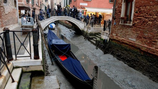Venecia se está quedando sin agua en sus canales