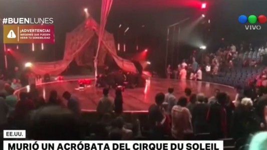 Murió un acróbata de Cirque du Soleil al caer desde cuatro metros en una presentación en Estados Unidos