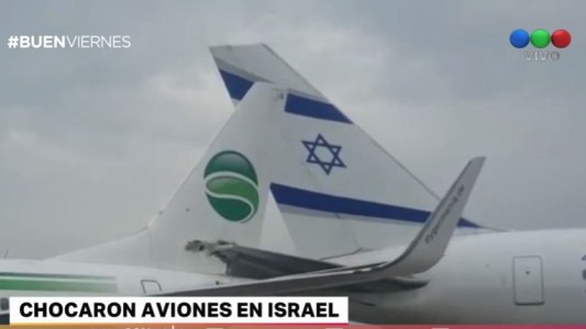 Dos aviones chocaron en un aeropuerto de Israel