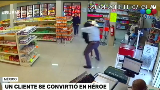 Un cliente se convirtió en héroe en un robo a una carnicería