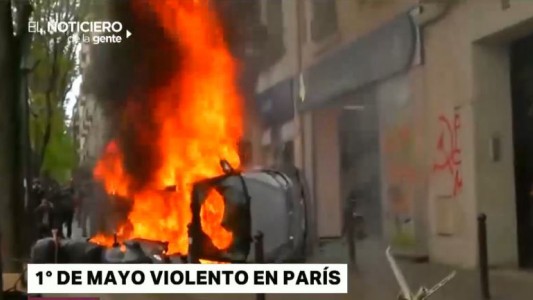 Disturbios en la manifestación del 1° de Mayo en París