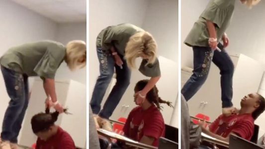 Su profesora lo despertó a los cachetazos, la echaron y ahora hasta el padre del chico pide que la reincorporen