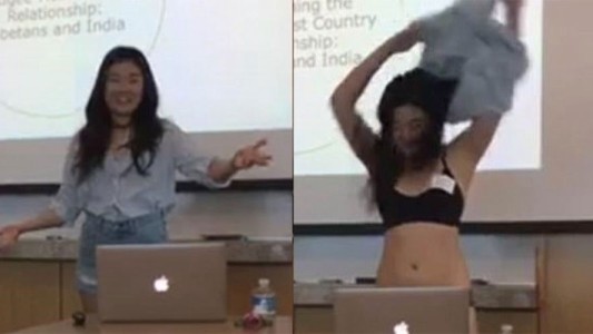 Se desnudó para protestar contra una profesora que la criticó por llevar minishort