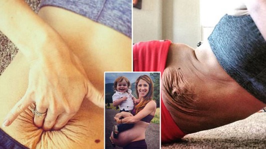 Derribando mitos: Una deportista decidió mostrar su vientre luego de dar a luz