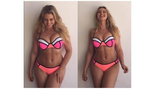 La modelo que ama sus curvas hace furor en Instagram