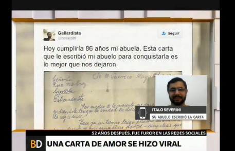 La carta de amor que se hizo viral 50 años después
