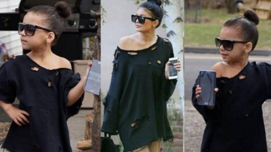 La nena de cinco años que imita looks de celebridades y causa furor en Instagram