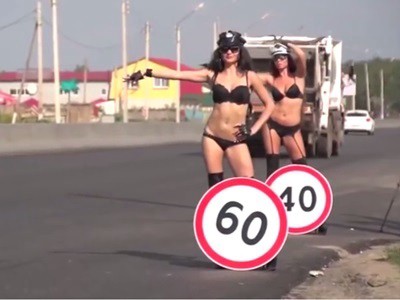 #EsViral Un efectivo método para que reduzcan la velocidad en rutas