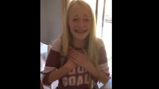 Emotivo video: el momento en que una nena se entera que tiene un donante de corazón