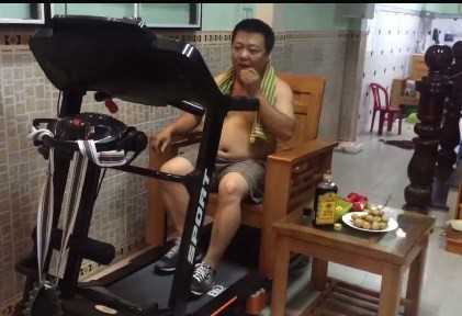 El "gimnasta haragán" que es furor en Facebook