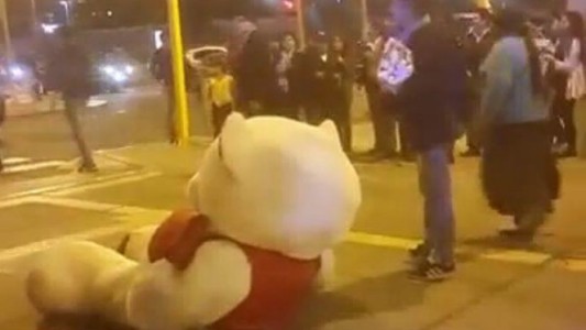 Video viral: esperaba a la novia con un peluche gigante y lo dejaron plantado