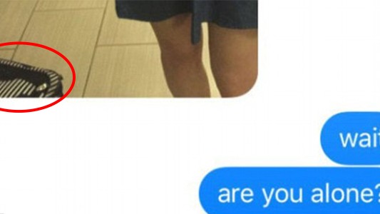 Descubrió una infidelidad gracias a la foto de una maleta