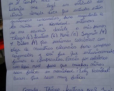 #EsViral Una nena usó su alcancía para ayudar a Papá Noel