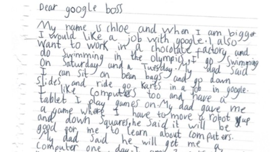 La emotiva respuesta del CEO de Google a una nena de 7 años que le pidió trabajo