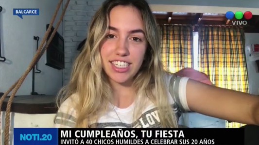 La YouTuber Cindy festejó su cumpleaños con 40 niños humildes con regalos para todos