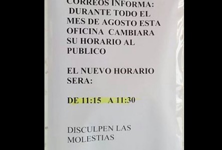 Una oficina de correos atiende solo 15 minutos por día y causa furor en las redes