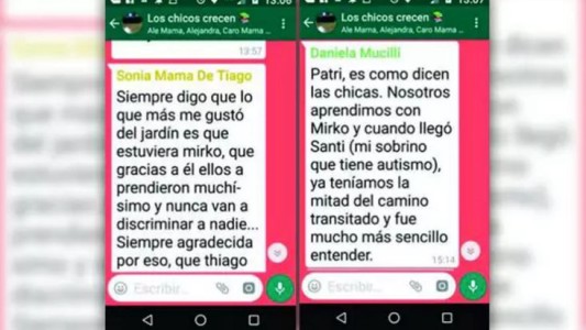 El viral que enorgullece: un grupo de madres agradeció que un nene con discapacidad curse con sus hijos